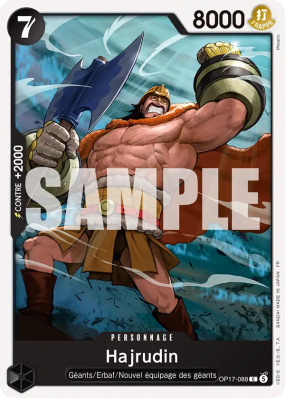 Carte One Piece Hajrudin OP17-088 C