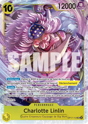 Carte One Piece Charlotte Linlin OP17-112 SR