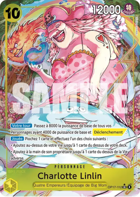 Carte One Piece Charlotte Linlin OP17-112 SR ALT ART