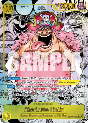 Carte One Piece Charlotte Linlin OP17-112 SR MANGA RARE
