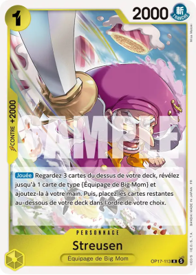 Carte One Piece Streusen OP17-113 R