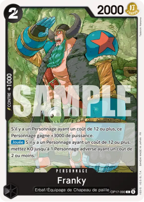 Carte One Piece Franky OP17-090 C