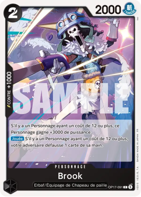 Carte One Piece Brook OP17-091 C