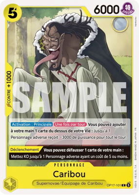 Carte One Piece Caribou OP17-101 C