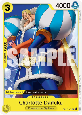 Carte One Piece Charlotte Daifuku OP17-107 UC