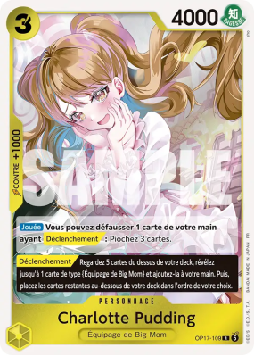 Carte One Piece Charlotte Pudding OP17-109 R