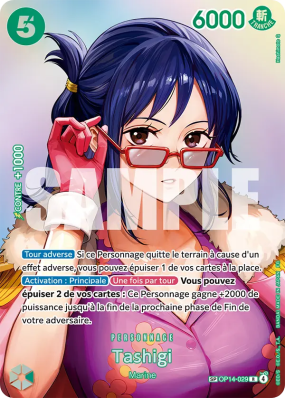 Carte One Piece Tashigi OP14-029 SP CARD