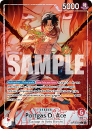 Carte One Piece Portgas D. Ace OP16-001 L ALT ART