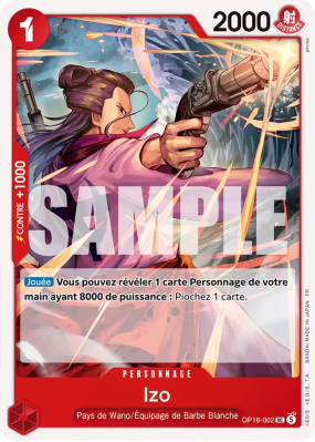 Carte One Piece Izo OP16-002 UC