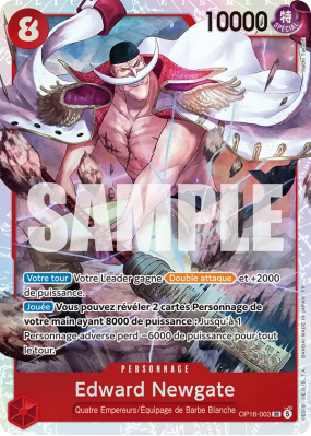 Carte One Piece Edward Newgate OP16-003 SR
