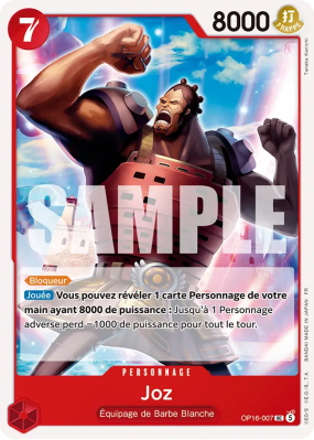 Carte One Piece Joz OP16-007 UC
