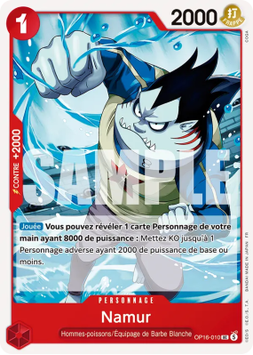 Carte One Piece Namur OP16-010 UC