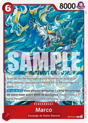 Carte One Piece Marco OP16-014 R