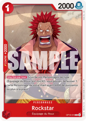 Carte One Piece Rockstar OP16-018 C