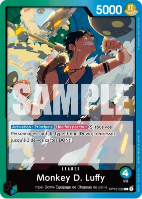 Carte One Piece Monkey D. Luffy OP16-022 L