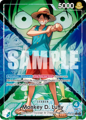 Carte One Piece Monkey D. Luffy OP16-022 L ALT ART