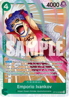Carte One Piece Emporio Ivankov OP16-026 SR