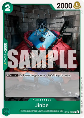 Carte One Piece Jinbe OP16-027 R