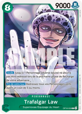 Carte One Piece Trafalgar Law OP16-030 R
