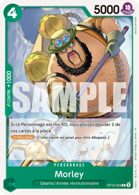 Carte One Piece Morley OP16-033 C