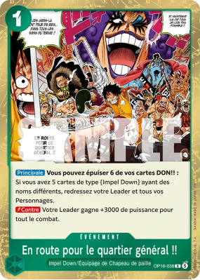 Carte One Piece En route pour le quartier général !! OP16-038 R