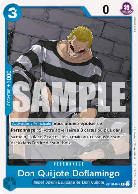 Carte One Piece Don Quijote Doflamingo OP16-047 C