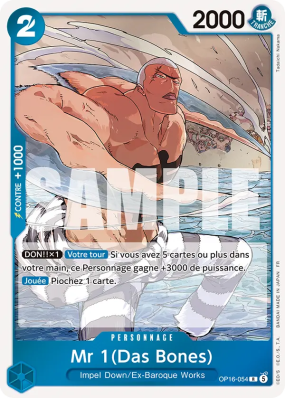 Carte One Piece Mr 1(Das Bones) OP16-054 R