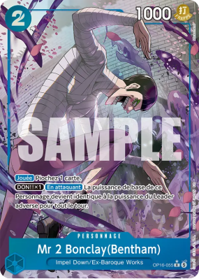 Carte One Piece Mr 2 Bonclay(Bentham) OP16-055 R ALT ART