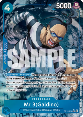 Carte One Piece Mr 3(Galdino) OP16-056 SR ALT ART