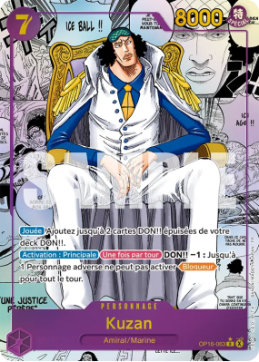 Carte One Piece Kuzan OP16-063 R MANGA RARE