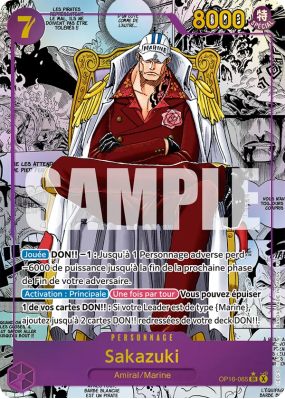 Carte One Piece Sakazuki OP16-065 SR MANGA RARE