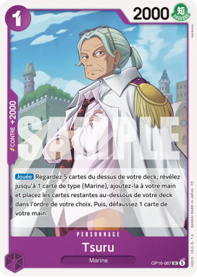 Carte One Piece Tsuru OP16-067 UC