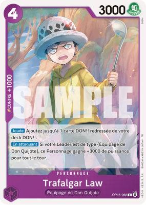 Carte One Piece Trafalgar Law OP16-068 C