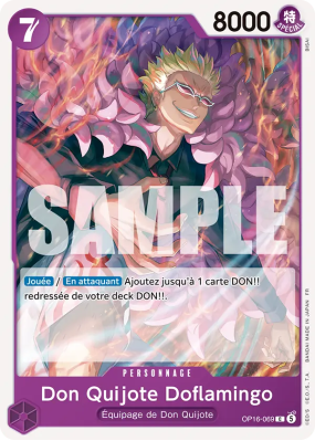 Carte One Piece Don Quijote Doflamingo OP16-069 C