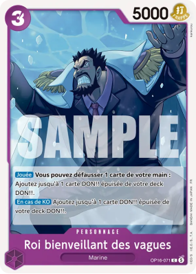 Carte One Piece Roi bienveillant des vagues OP16-071 C
