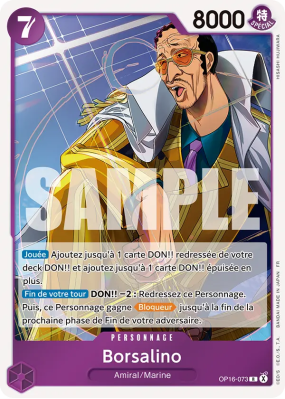 Carte One Piece Borsalino OP16-073 R