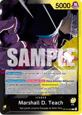 Carte One Piece Marshall D. Teach OP16-080 L