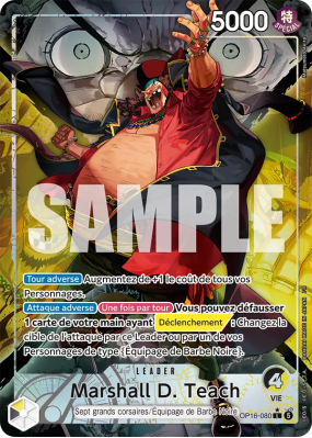 Carte One Piece Marshall D. Teach OP16-080 L ALT ART