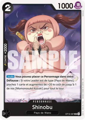 Carte One Piece Shinobu OP16-087 UC