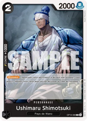 Carte One Piece Ushimaru Shimotsuki OP16-088 C
