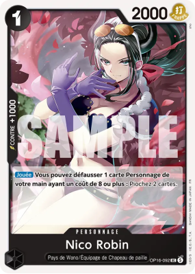 Carte One Piece Nico Robin OP16-092 UC