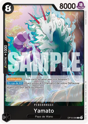 Carte One Piece Yamato OP16-096 R