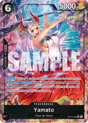 Carte One Piece Yamato OP16-098 SR ALT ART