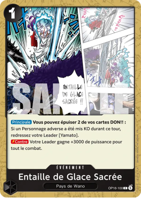 Carte One Piece Entaille de Glace Sacrée OP16-100 C