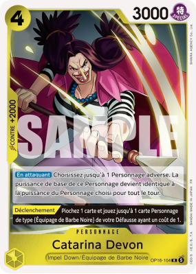 Carte One Piece Catarina Devon OP16-104 R