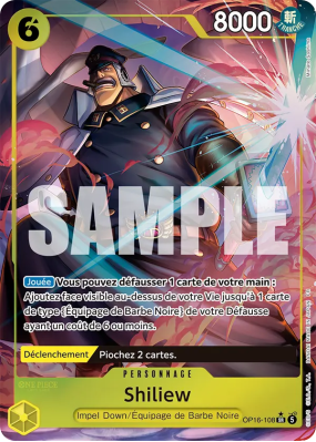Carte One Piece Shiliew OP16-108 SR ALT ART