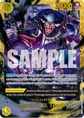 Carte One Piece Marshall D. Teach OP16-119 SEC