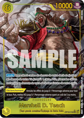 Carte One Piece Marshall D. Teach OP16-119 SEC ALT ART