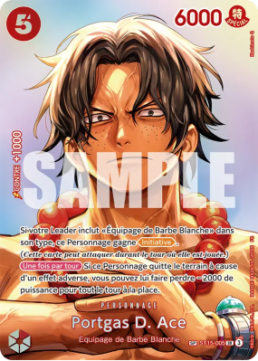 Carte One Piece Portgas D. Ace ST15-005 SP CARD