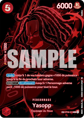 Carte One Piece Yasopp OP09-013 SP CARD